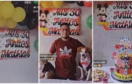 Hombre cumple 30 aos y celebra su fiesta con temtica de Disney: "Un reencuentro con la infancia"