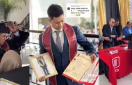 "Pap, este logro es tuyo": Joven celebr su graduacin junto a la foto de su pap