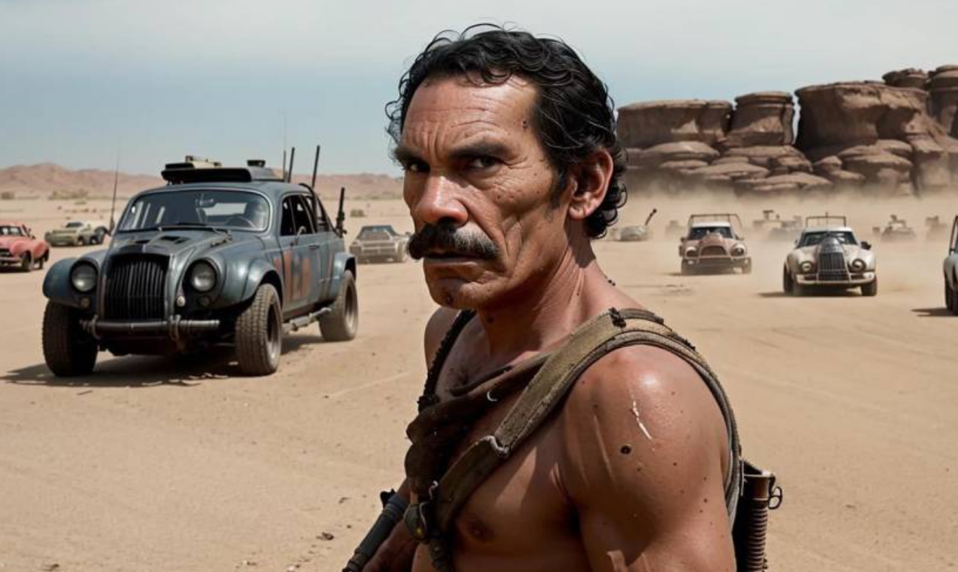 Don Ramn como personaje de Mad max.