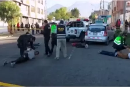 Detienen banda criminal en Arequipa.