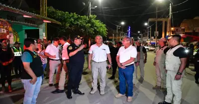 Ministro del Interior supervisa servicio policial en frontera con Ecuador.