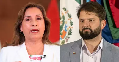 Dina Boluarte y Gabriel Boric, presidentes de Per y Chile.