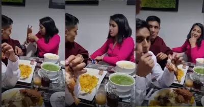 Peruana no resiste y guarda cuy chactado para su cena