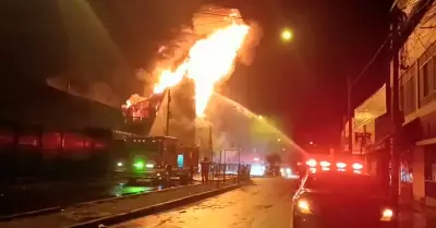 Incendio en San Martn de Porres.