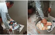 Peruano construye su propia caja china y prepara espectacular almuerzo para su familia
