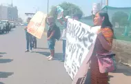 Chimbote: Manifestantes tiran huevos a vehculo que transportaba a fiscal de la Nacin, Patricia Benavides