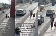 "Sin miedo al que dirn!": Padre juega con su hija mientras la lleva al colegio
