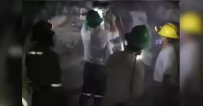 Polica rescata trabajadores mineros secuestrados.