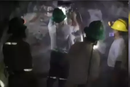 Polica rescata trabajadores mineros secuestrados.