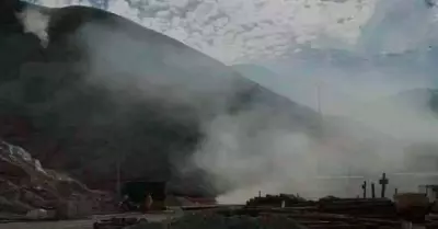 Incendio en mina de Arequipa deja varios heridos