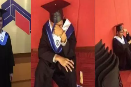 Joven rompe el llanto el da de su graduacin porque ninguno de sus familiares l