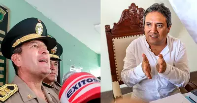 Jefe de la PNP de La Libertad denuncia a alcalde de Trujillo