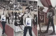 "Espero est orgullosa de m": Joven se gradu y llev consigo la imagen de su madre