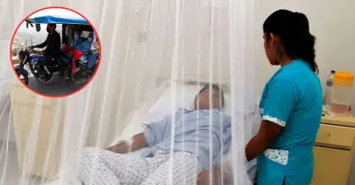 Pacientes con dengue son atendidos en mototaxis