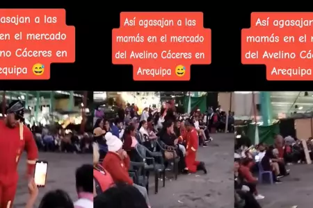Madres fueron agasajadas con show de strippers en Arequipa.