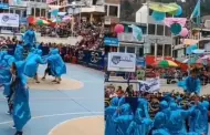 Impresionante! Escolares realizan baile por el Da de la Madre con arriesgada pirueta