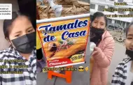 "Siempre hay que ser agradecidos": Joven ayuda a vender tamales a su mam