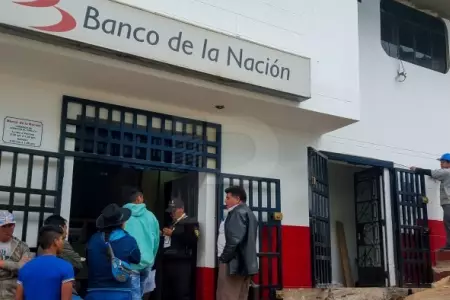 Banco de La Nacin en Tayabamba no atiende por falta de personal