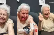 "La vida es una sola": Bisabuela conmueve al realizarse su primer tatuaje