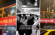 No se dan por vencidos! Fans suben a bus y piden que RBD venga a Per