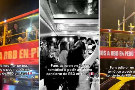 Fans de RBD se movilizaron en bus temático para pedir un último concierto.