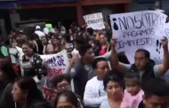 Cientos de comerciantes formales marchan contra ambulantes de Mesa Redonda y Grau: "Nos perjudican"