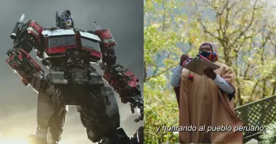 Chamn bendijo Transformers en Machu Picchu.