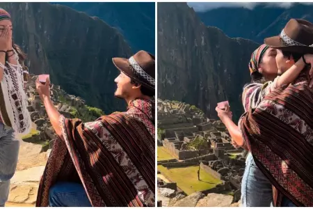 Pedida de mano en Machu Picchu