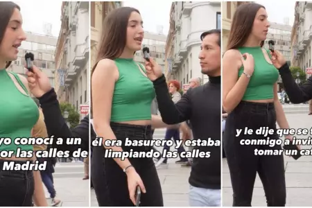 Espaola cuenta su romance con recolector de basura peruano