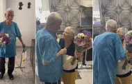 ¡Más enamorados que nunca! Abuelito sorprende con emotivo regalo a su esposa