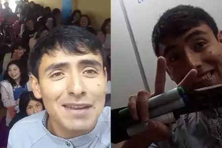 Profesor se reporta con su novia por video desde sus clases en Andahuaylas.