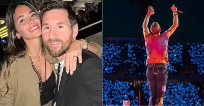 Lionel Messi fue ovacionado en concierto de Coldplay