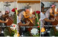 Conmovedora despedida: Familia vela con un pastel a mujer fallecida el da de su cumpleaos