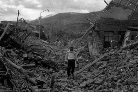 Terremoto en Yungay en 1970.