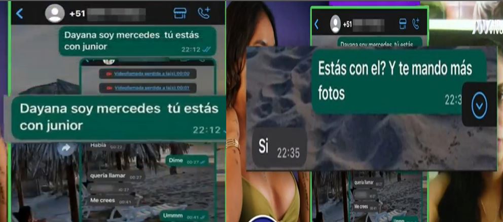 Chats que confirmaran la relacin entre Dayanita y Topito.