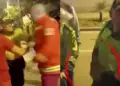 Surco: Inslito! Gresca entre policas y bomberos durante intervencin de auxilio a extranjero herido