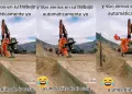 Obrero causa sensacin tras soltar pasos de baile en medio de una construccin