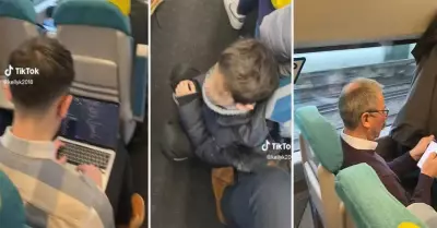 Madre critic a pasajeros que no ceden el asiento a su hijo.