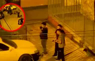 Los Olivos: Inslito! Policas realizan disparos al aire mientras beben licor en plena va pblica