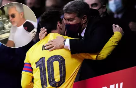 Jorge Messi es captado en reunión con presidente del FC Barcelona