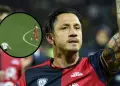 Golpean a Lapagol! Gianluca Lapadula sufre pelotazo en la cara y usuarios lo comparan con Rocky