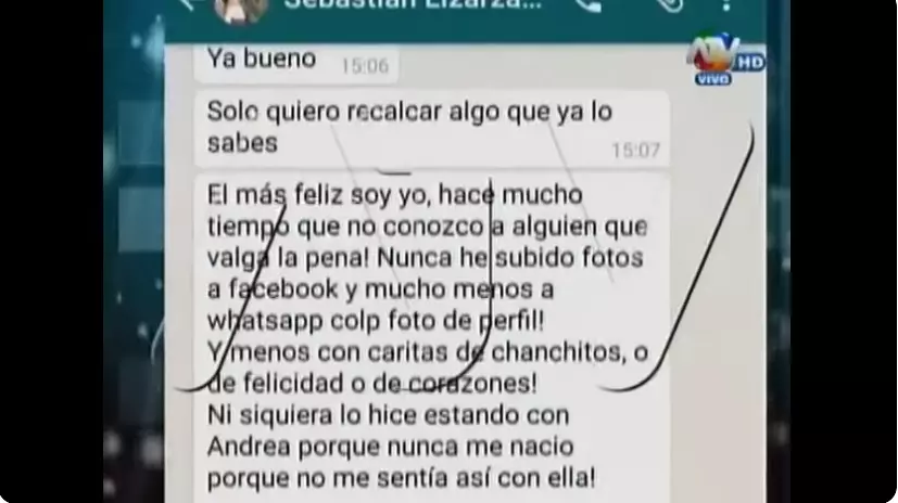 Conversacin entre Lizarzaburu y Gianella Rzuri.