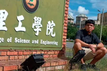 Ingeniero peruano trabaja en estudio en la universidad de Taiwn.