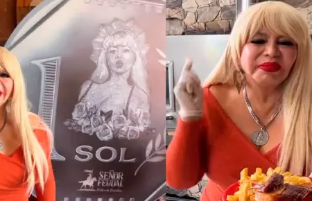 Susy Díaz ofreció pollo a la brasa a 1 sol.