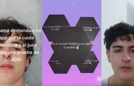 Joven descubre que no es hijo biolgico de su padre tras demanda alimenticia.
