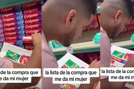 Mujer manda una peculiar lista para que su esposo compre los productos.