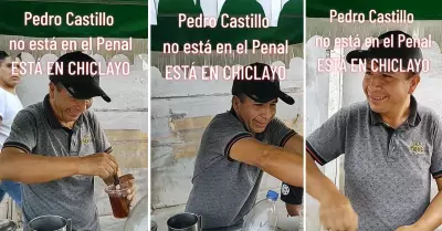 Hombre se vuelve viral por su parecido fsico a Pedro Castillo.