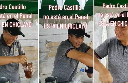 Hombre se vuelve viral por su parecido físico a Pedro Castillo.