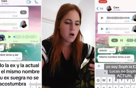 Suegra confunde a su nuera con la ex novia de su hijo en WhatsApp.