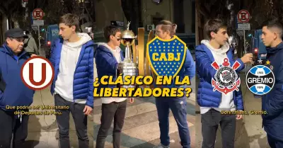 Hincha afirma que la 'U' es el clsico rival de Boca Juniors en la Copa Libertad